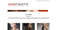 Desktop Screenshot of hairetiquette.com.au
