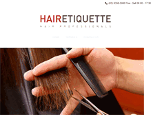 Tablet Screenshot of hairetiquette.com.au